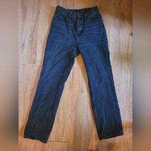 Women's Shein Black Straight Leg Denim Jeans